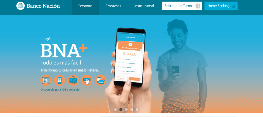 Sacar turno en Banco Nación